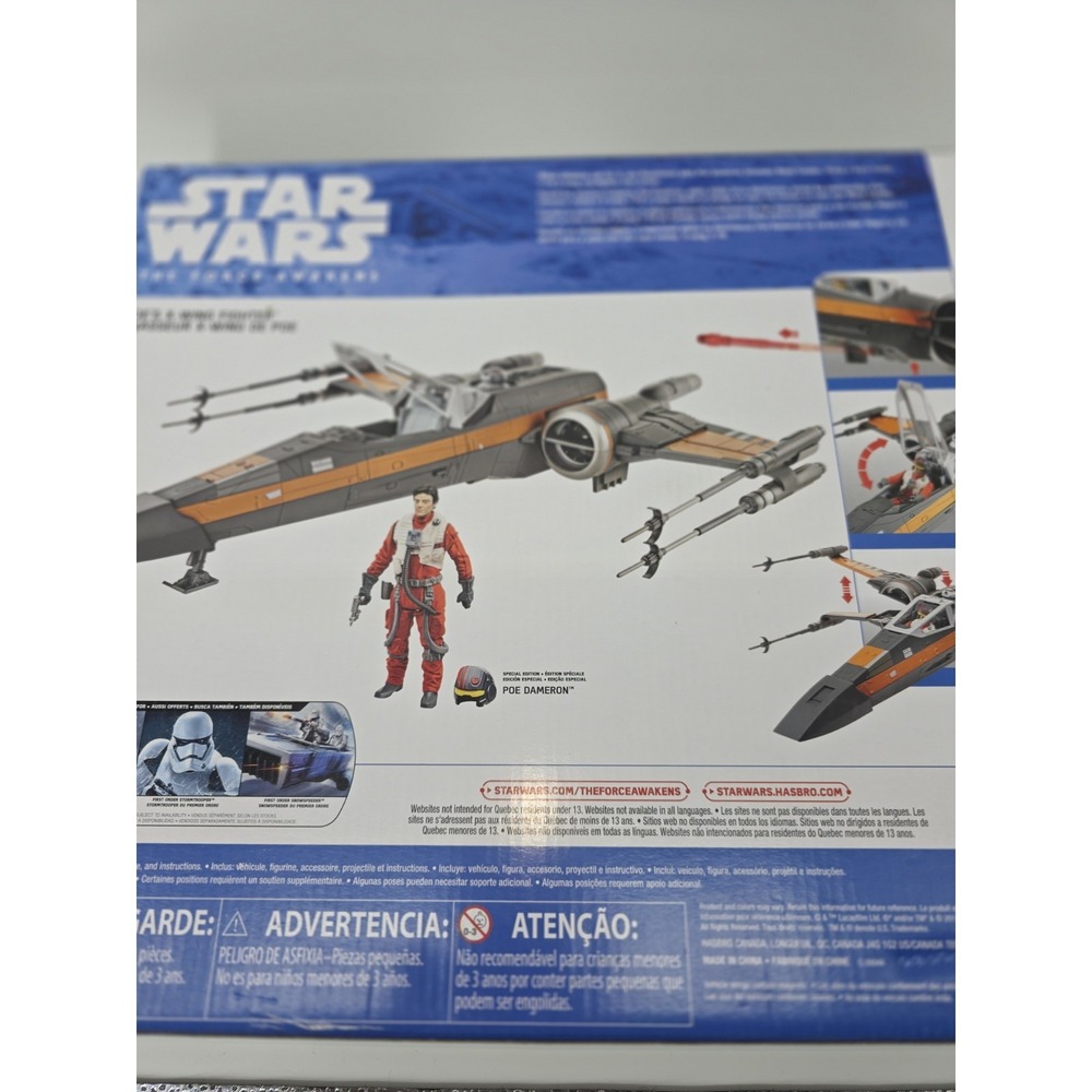Hasbro 2015 STAR WARS THE FORCE AWAKENS POE'S X-WING FIGHTER w/ POE New! SEALED - Picture 8 of 13